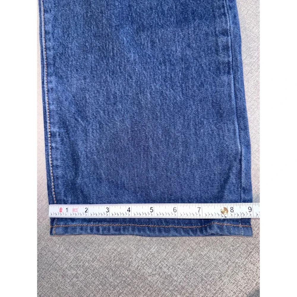 Levis 501 Original Fit  Blue Straight Leg Button‎ Fly Denim Jeans 44x 27